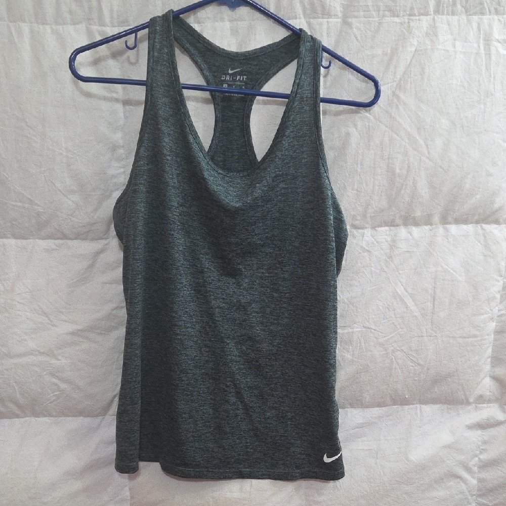 Nike Women's Gray Dri-FIT Tank Top
